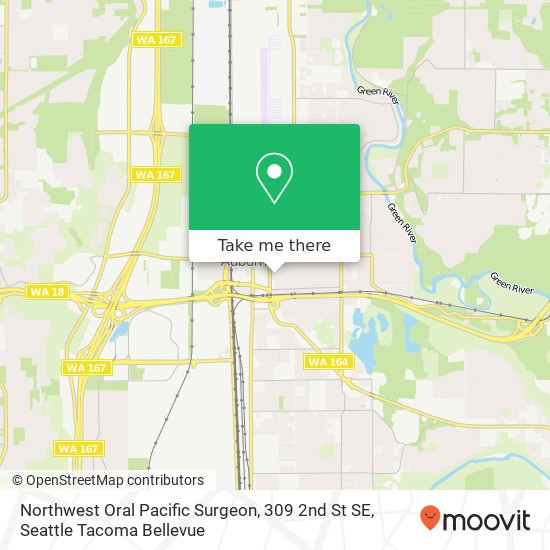 Mapa de Northwest Oral Pacific Surgeon, 309 2nd St SE