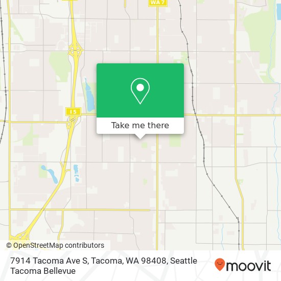 Mapa de 7914 Tacoma Ave S, Tacoma, WA 98408