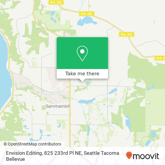 Mapa de Envision Editing, 825 233rd Pl NE