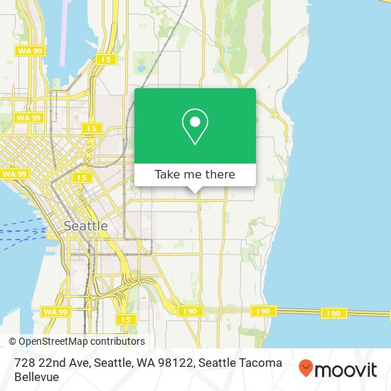Mapa de 728 22nd Ave, Seattle, WA 98122