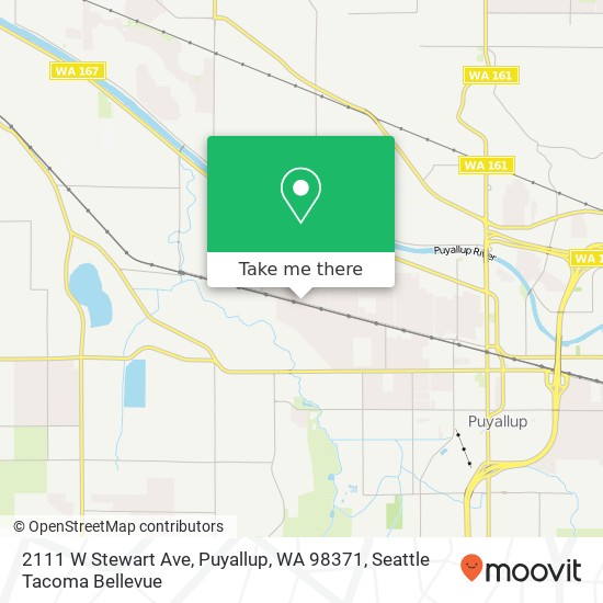 Mapa de 2111 W Stewart Ave, Puyallup, WA 98371