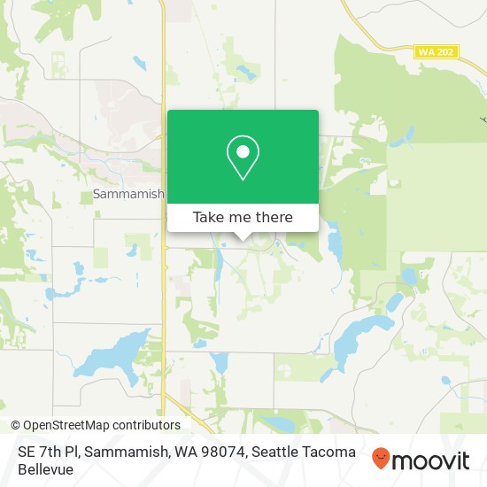 Mapa de SE 7th Pl, Sammamish, WA 98074