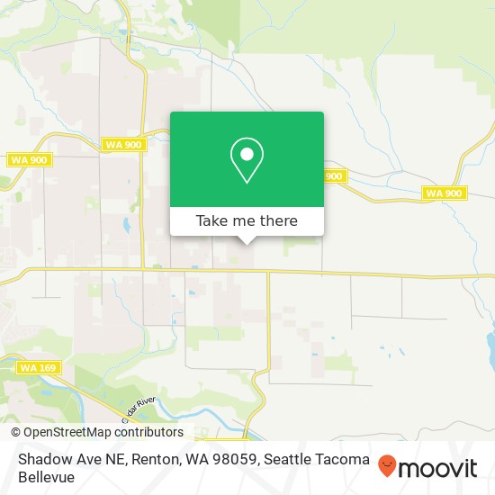 Shadow Ave NE, Renton, WA 98059 map