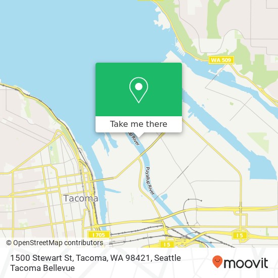 Mapa de 1500 Stewart St, Tacoma, WA 98421