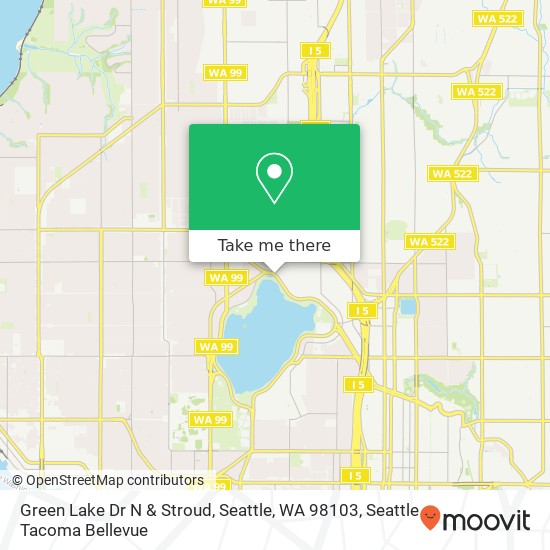 Green Lake Dr N & Stroud, Seattle, WA 98103 map