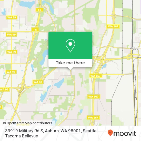 33919 Military Rd S, Auburn, WA 98001 map