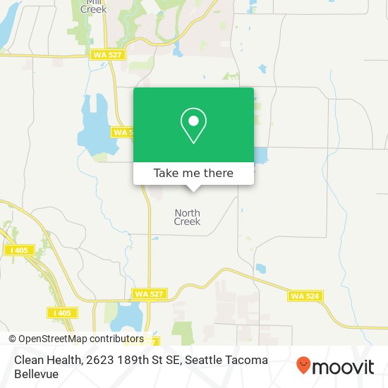 Mapa de Clean Health, 2623 189th St SE