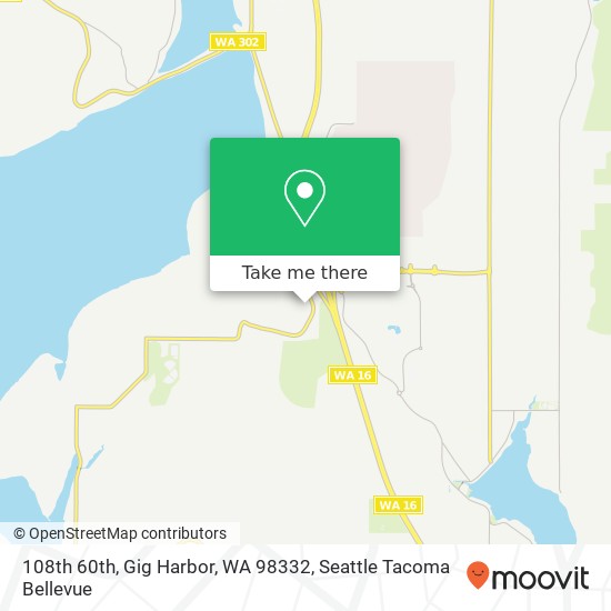 108th 60th, Gig Harbor, WA 98332 map