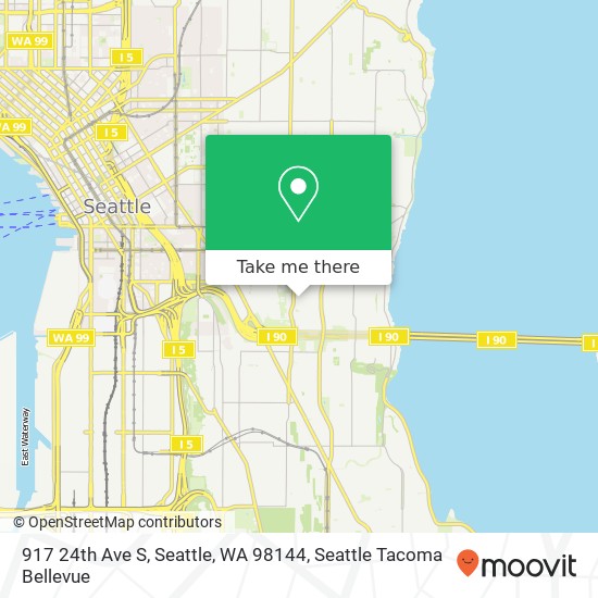 Mapa de 917 24th Ave S, Seattle, WA 98144