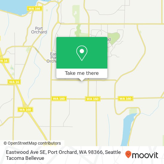 Mapa de Eastwood Ave SE, Port Orchard, WA 98366