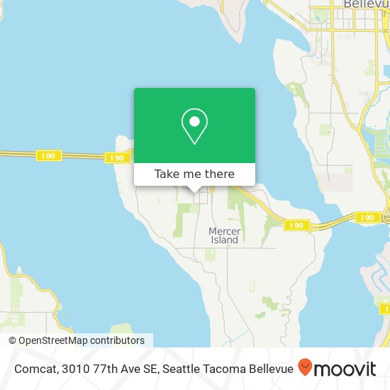 Mapa de Comcat, 3010 77th Ave SE