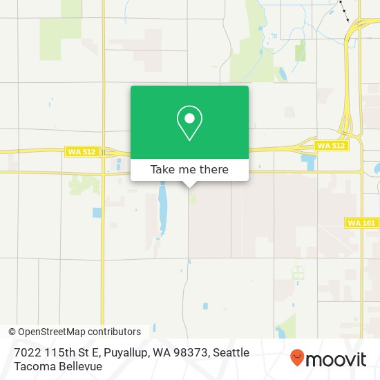 Mapa de 7022 115th St E, Puyallup, WA 98373