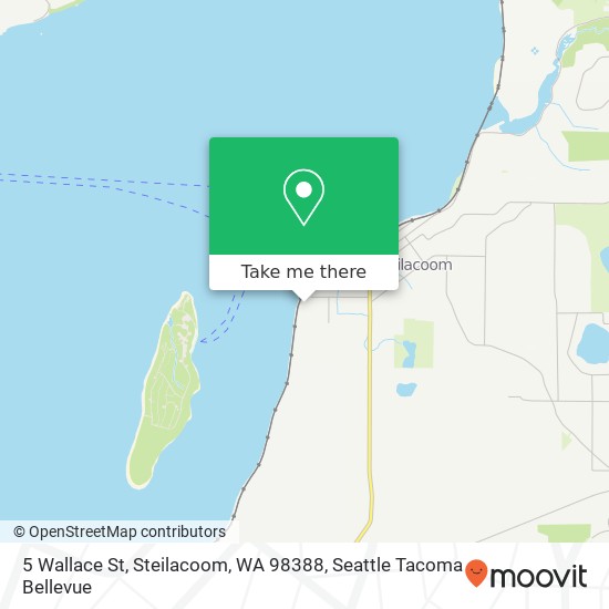 Mapa de 5 Wallace St, Steilacoom, WA 98388