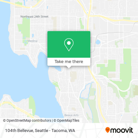 Mapa de 104th Bellevue