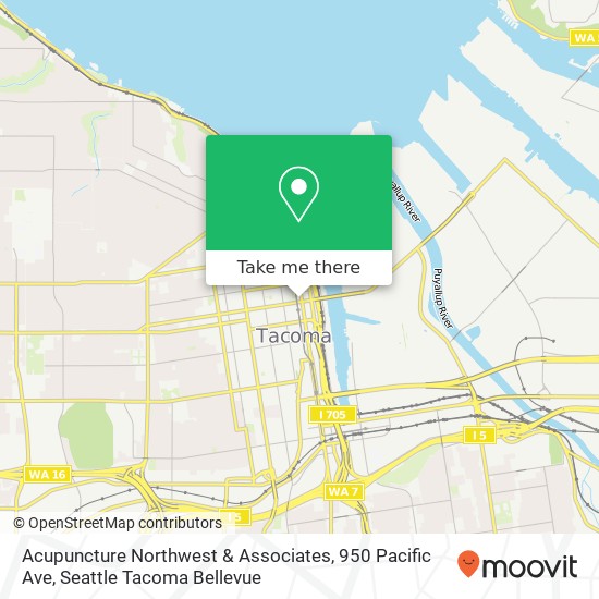 Acupuncture Northwest & Associates, 950 Pacific Ave map