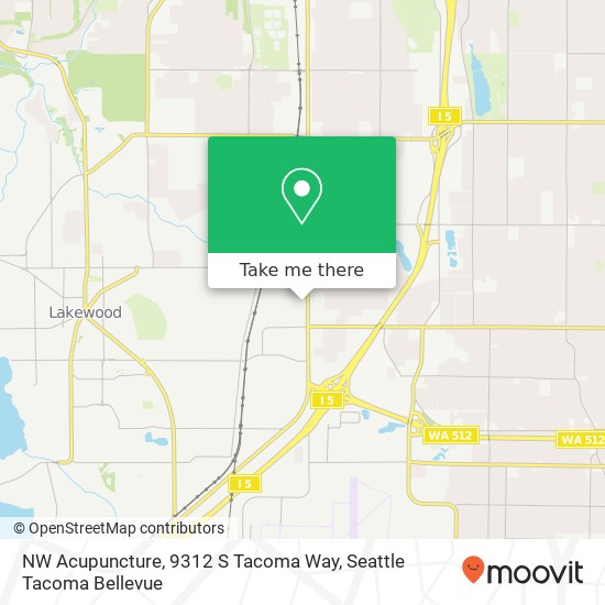 NW Acupuncture, 9312 S Tacoma Way map