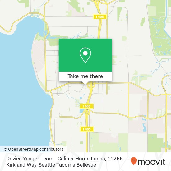 Davies Yeager Team - Caliber Home Loans, 11255 Kirkland Way map