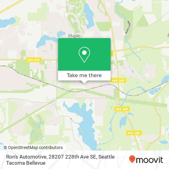 Mapa de Ron's Automotive, 28207 228th Ave SE