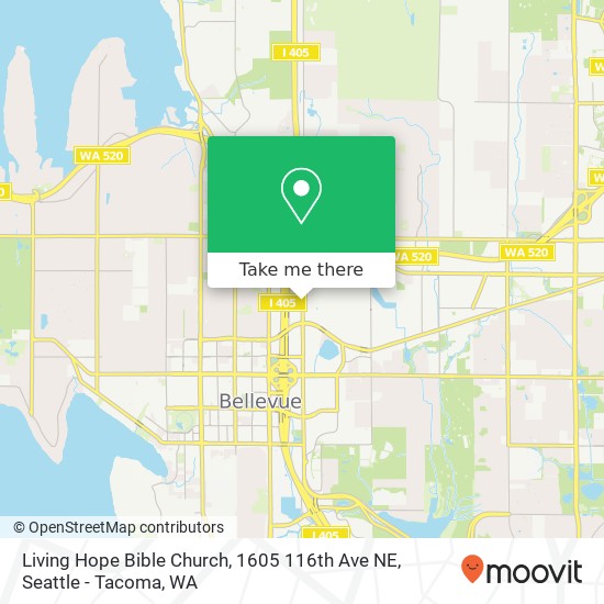 Living Hope Bible Church, 1605 116th Ave NE map