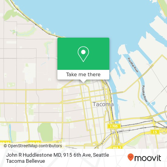 Mapa de John R Huddlestone MD, 915 6th Ave