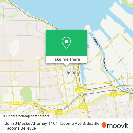 John J Meske Attorney, 1101 Tacoma Ave S map