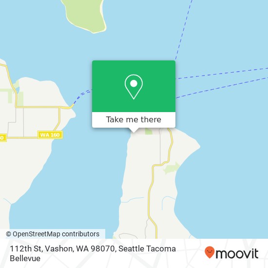 Mapa de 112th St, Vashon, WA 98070