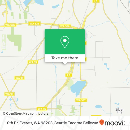 Mapa de 10th Dr, Everett, WA 98208