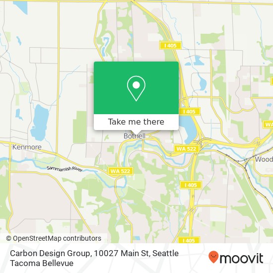 Mapa de Carbon Design Group, 10027 Main St