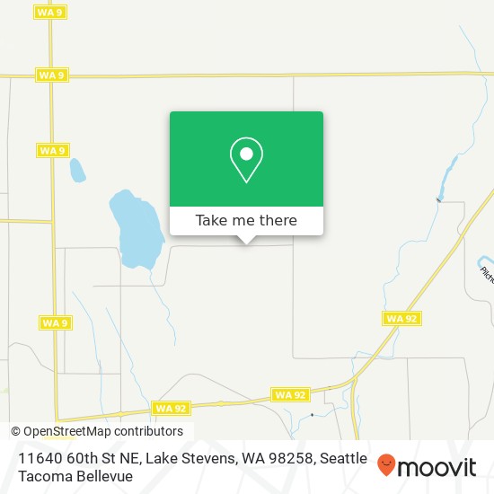 Mapa de 11640 60th St NE, Lake Stevens, WA 98258