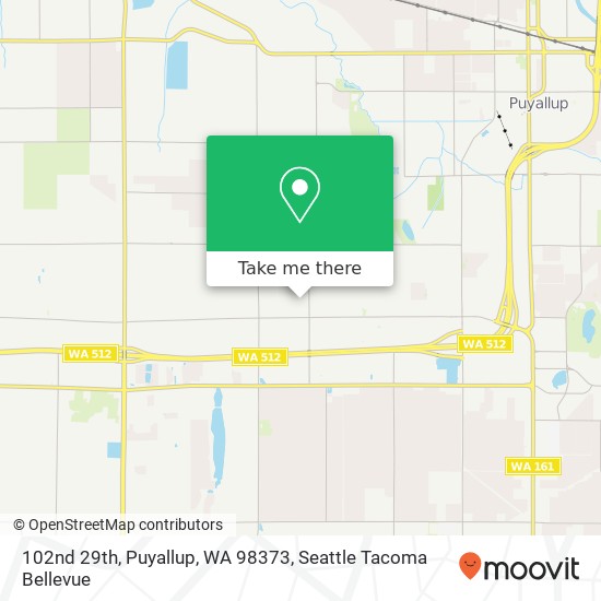 102nd 29th, Puyallup, WA 98373 map