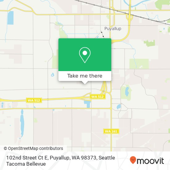 102nd Street Ct E, Puyallup, WA 98373 map