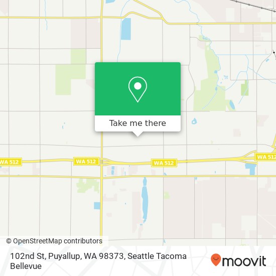 Mapa de 102nd St, Puyallup, WA 98373