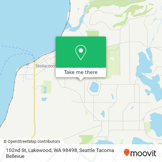 Mapa de 102nd St, Lakewood, WA 98498