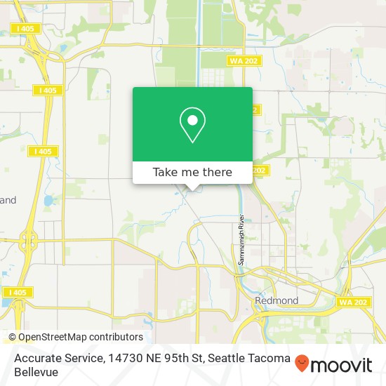 Accurate Service, 14730 NE 95th St map