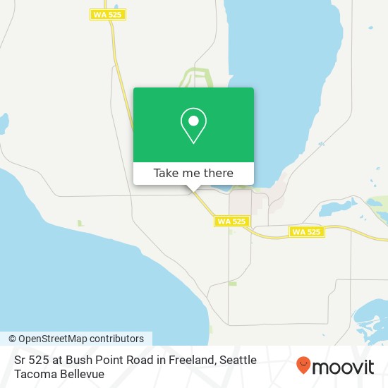 Mapa de Sr 525 at Bush Point Road in Freeland