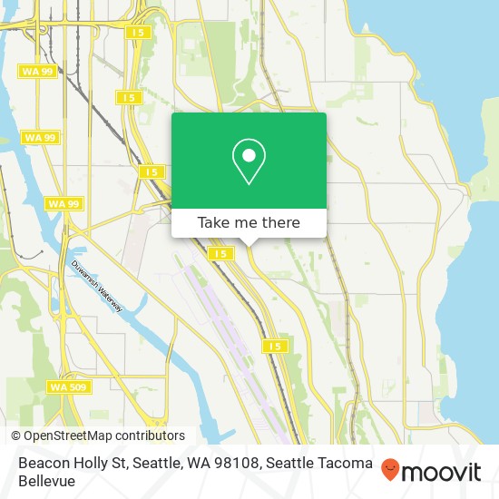 Mapa de Beacon Holly St, Seattle, WA 98108