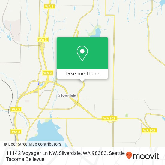 Mapa de 11142 Voyager Ln NW, Silverdale, WA 98383