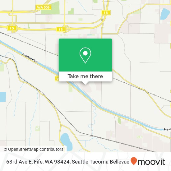 Mapa de 63rd Ave E, Fife, WA 98424