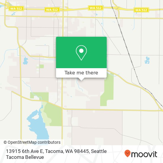 Mapa de 13915 6th Ave E, Tacoma, WA 98445