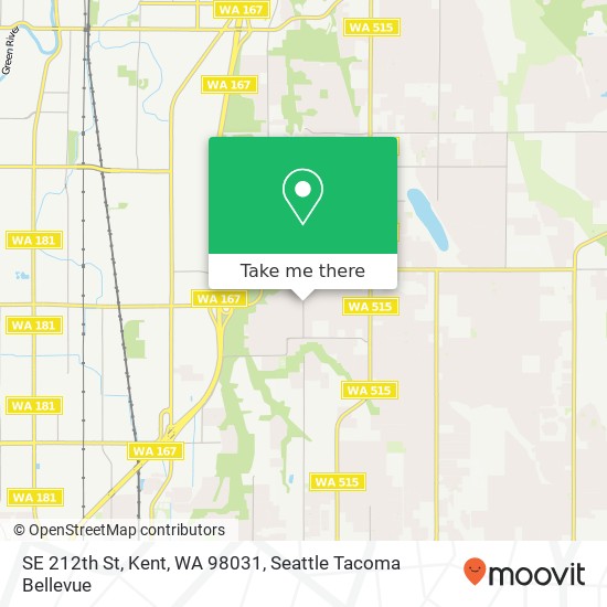 Mapa de SE 212th St, Kent, WA 98031