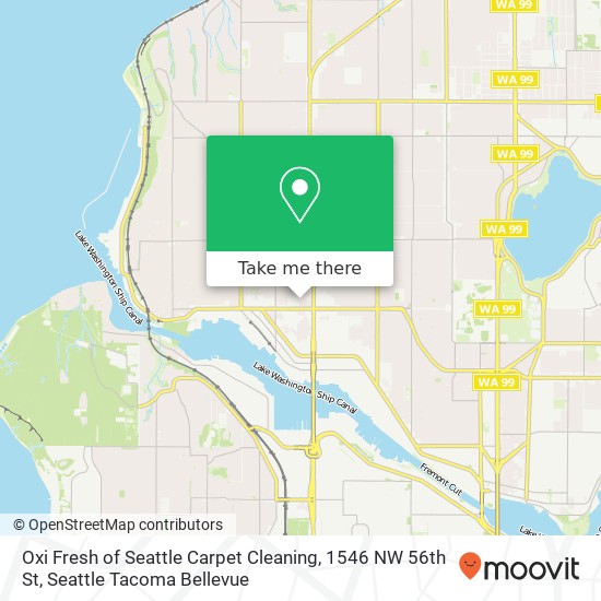 Oxi Fresh of Seattle Carpet Cleaning, 1546 NW 56th St map