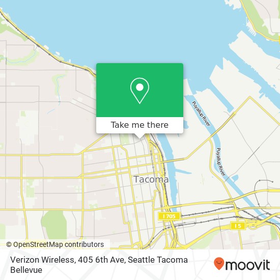 Verizon Wireless, 405 6th Ave map