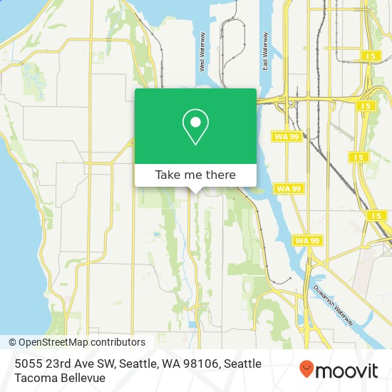 Mapa de 5055 23rd Ave SW, Seattle, WA 98106