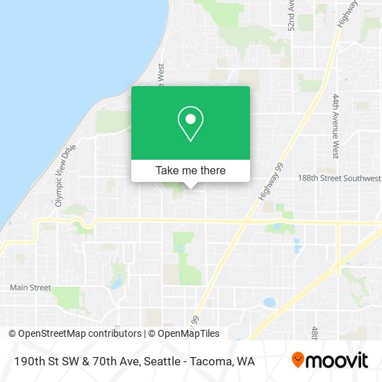 190th St SW & 70th Ave map