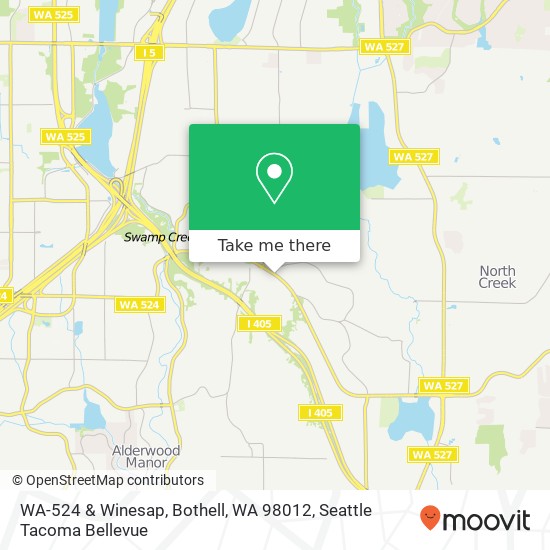 Mapa de WA-524 & Winesap, Bothell, WA 98012