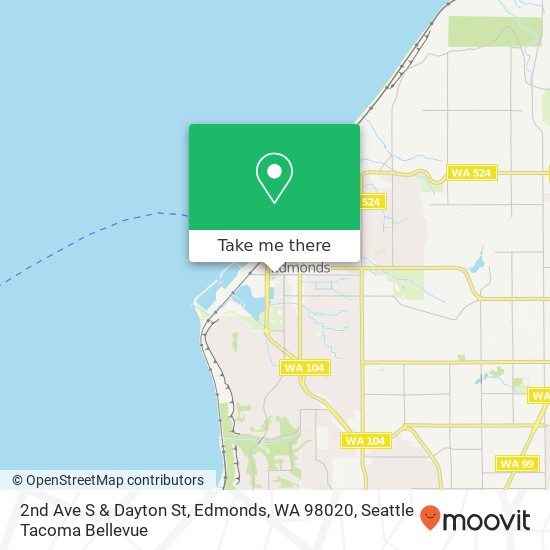 2nd Ave S & Dayton St, Edmonds, WA 98020 map