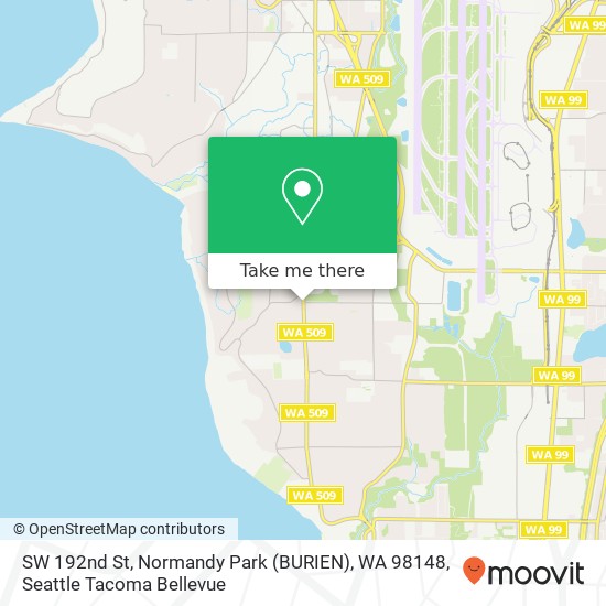 SW 192nd St, Normandy Park (BURIEN), WA 98148 map