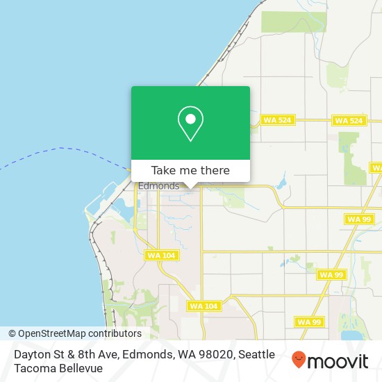 Dayton St & 8th Ave, Edmonds, WA 98020 map