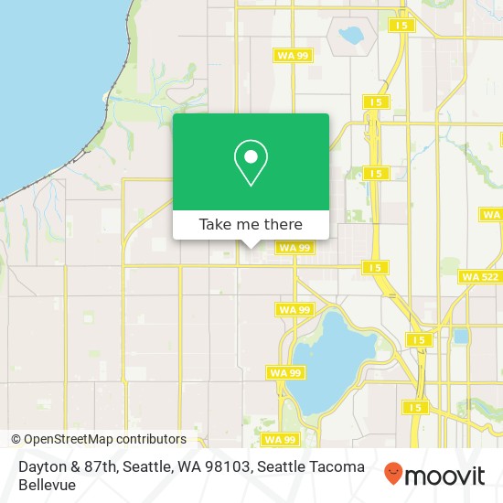 Mapa de Dayton & 87th, Seattle, WA 98103