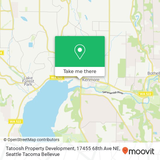 Tatoosh Property Development, 17455 68th Ave NE map